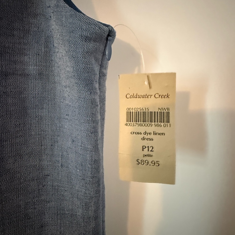 Coldwater Creek Light Blue V-Neck Dress - Picture 4 of 5